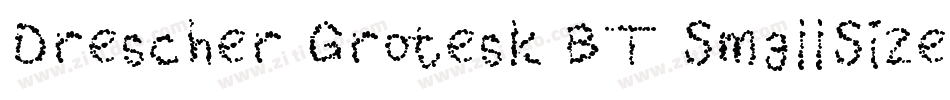 Drescher Grotesk BT SmallSizes字体转换